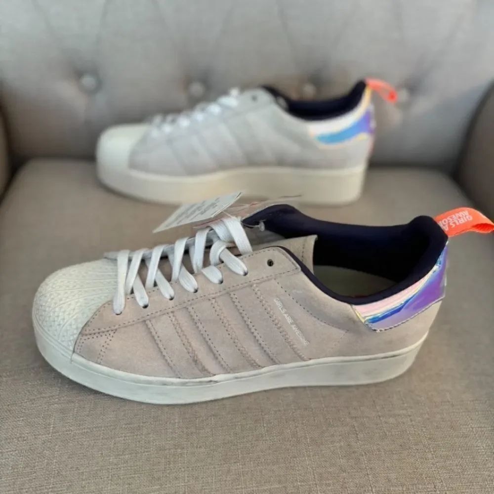 Adidas Superstar Plateau Girls Are Awesome Women’s Shoes Size 9.5